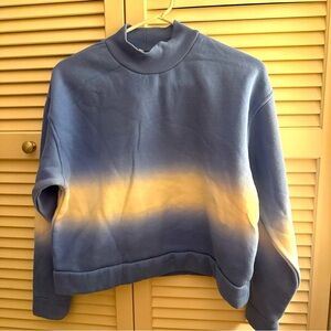 Oat NY NWT Ombre Blue Sweater Cowl Neck Size Small